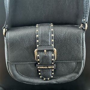 Small black MK crossbody bag with gold hardware. *USED*
